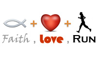Running music mix entitled Faith, Love, Run from Rock My Run