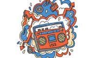 Running music mix entitled Miles Fly By from Rock My Run