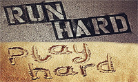 Running music mix entitled Run Hard Play Hard from Rock My Run